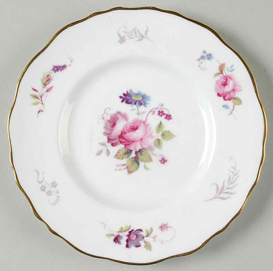 Shrewsbury (Gold Trim) Bread & Butter Plate by Royal Cauldon-1
