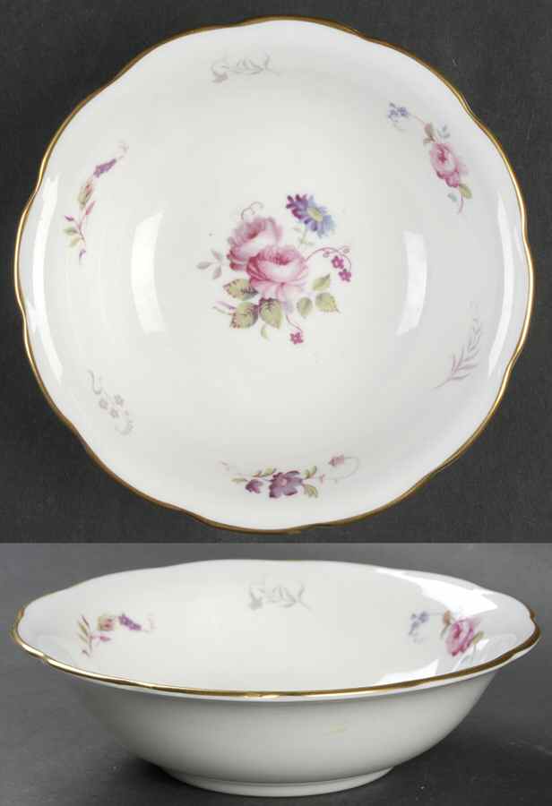 Shrewsbury (Gold Trim) Coupe Cereal Bowl by Royal Cauldon-1