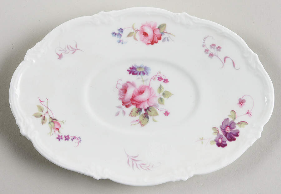 Shrewsbury (No Trim) Underplate for Gravy Boat by Royal Cauldon-1