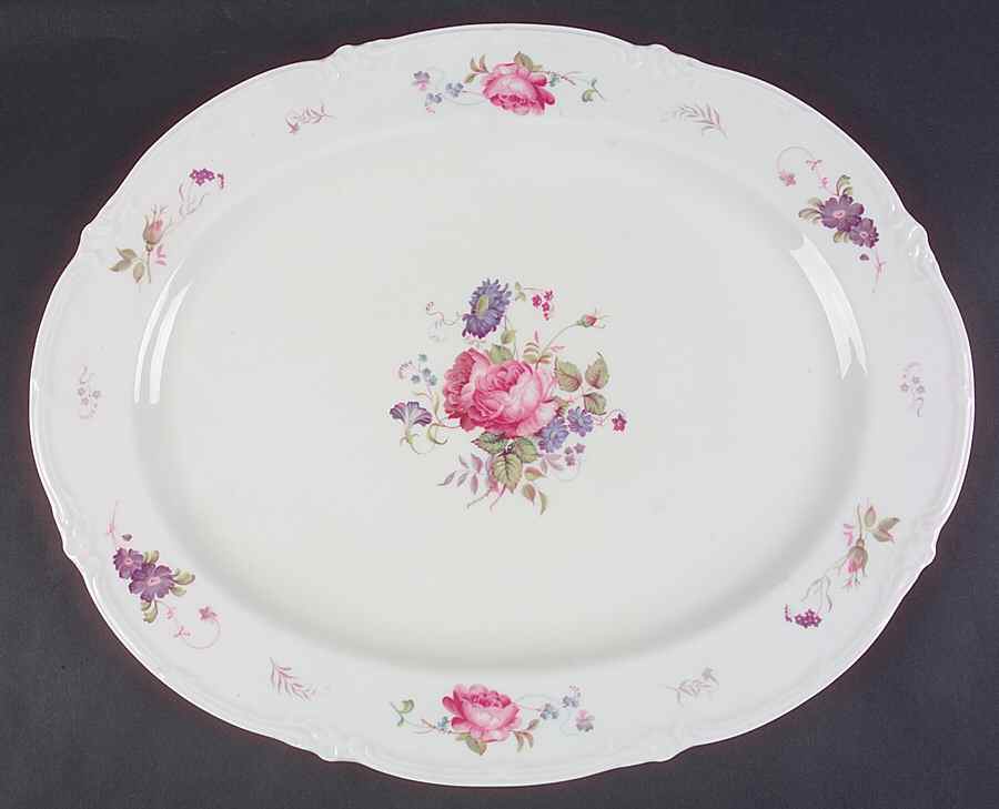 Shrewsbury (No Trim) 16" Oval Serving Platter by Royal Cauldon-1