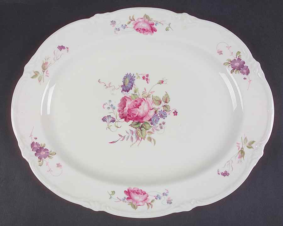 Shrewsbury (No Trim) 14" Oval Serving Platter by Royal Cauldon-1