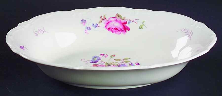 Shrewsbury (No Trim) 10" Oval Vegetable Bowl by Royal Cauldon-1