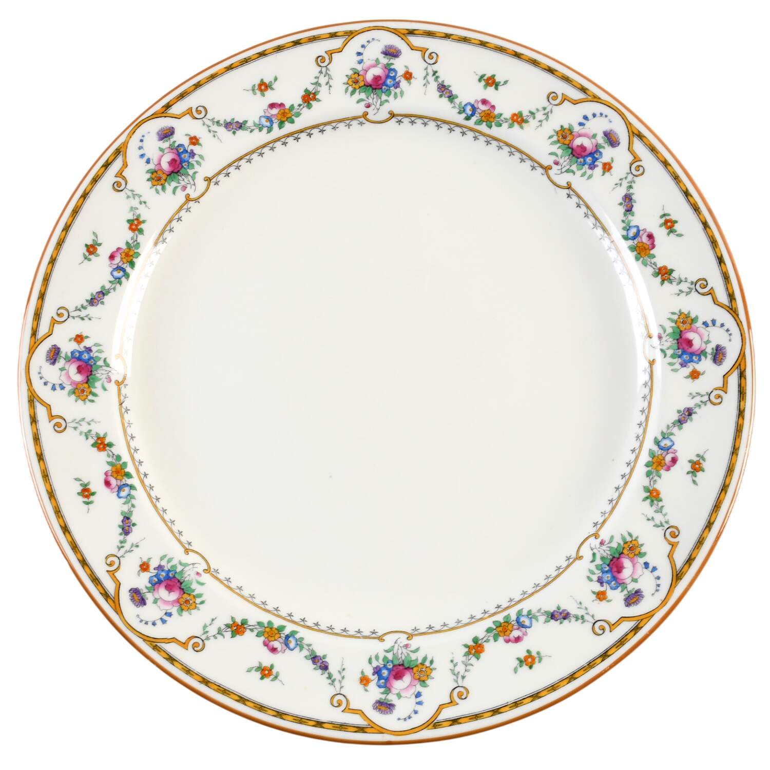 Sledmere (White Background) 12" Chop Plate (Round Platter) by Royal Cauldon-1