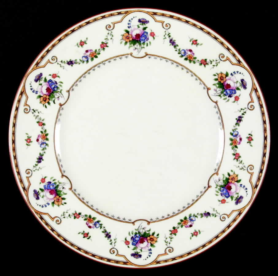 Sledmere (White Background) Dinner Plate by Royal Cauldon-1
