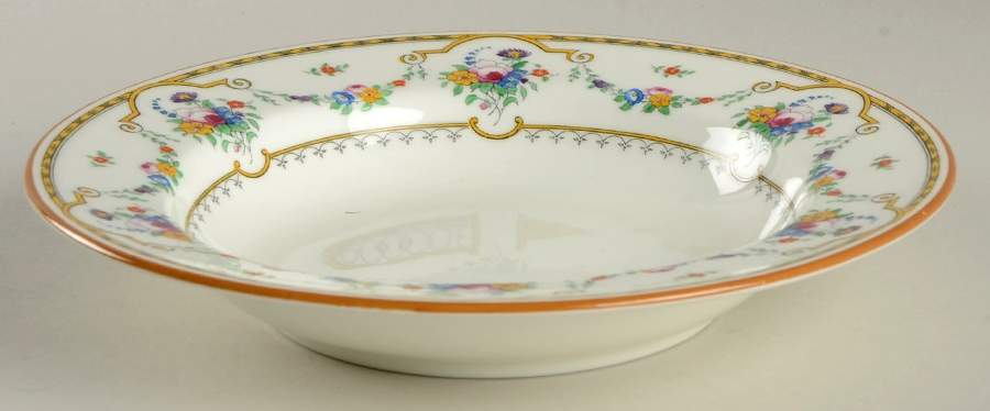 Sledmere (White Background) Rim Soup Bowl by Royal Cauldon-1