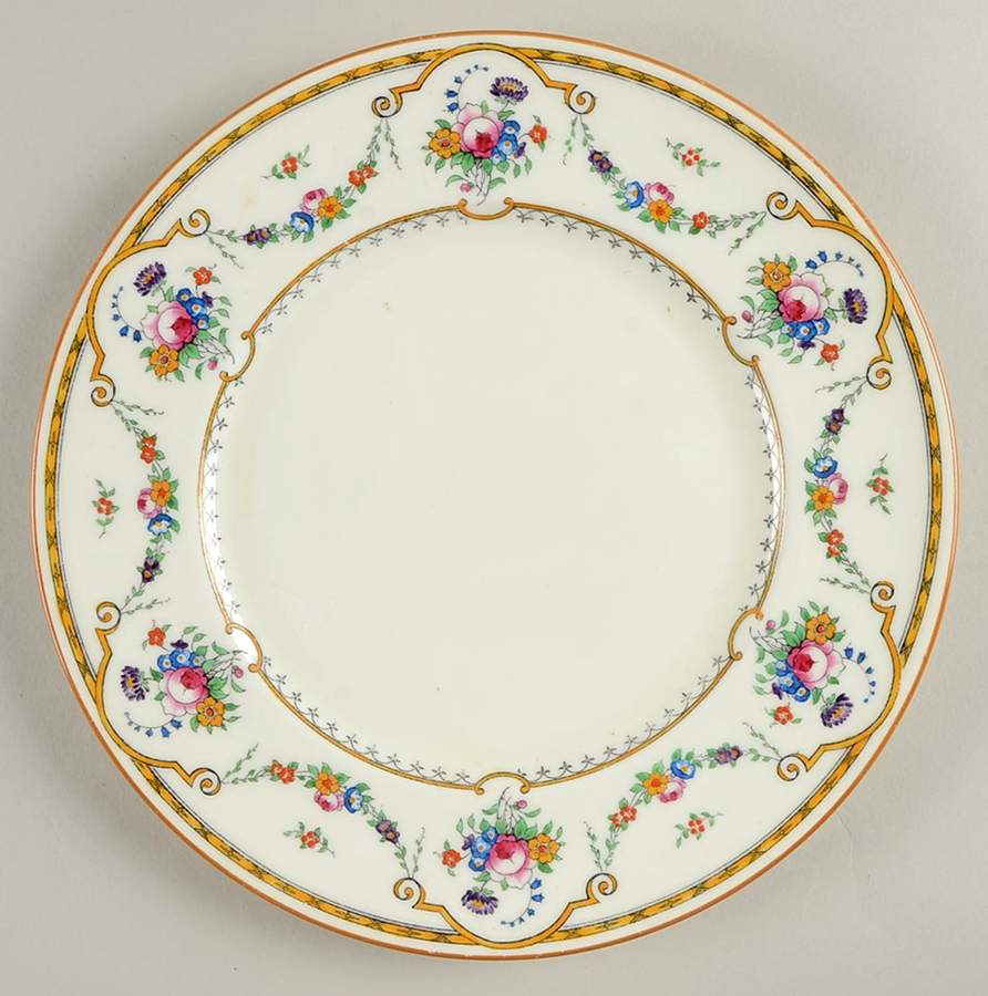 Sledmere (White Background) Luncheon Plate by Royal Cauldon-1