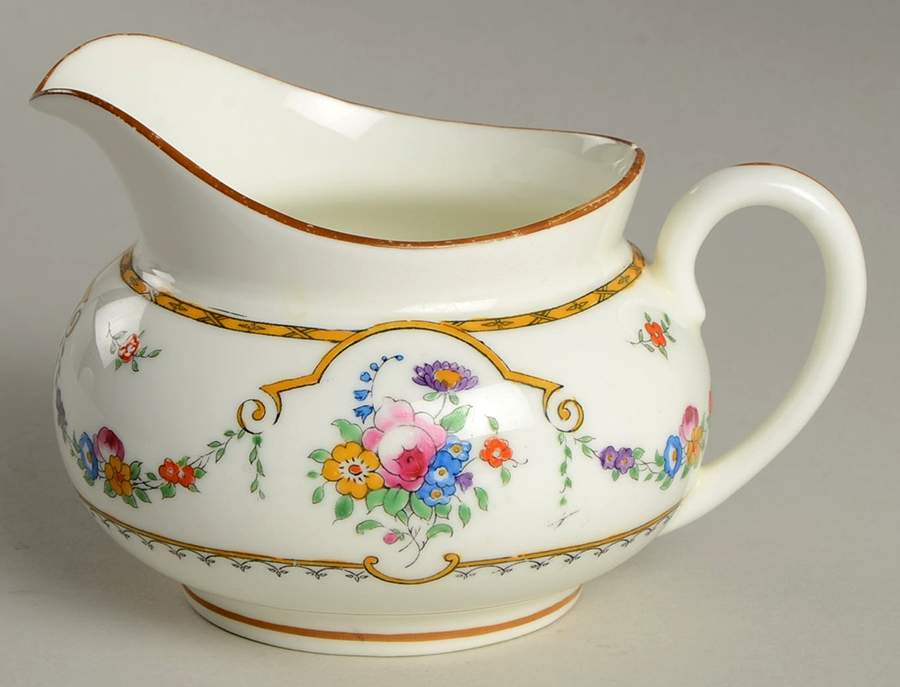 Sledmere (White Background) Creamer by Royal Cauldon-1