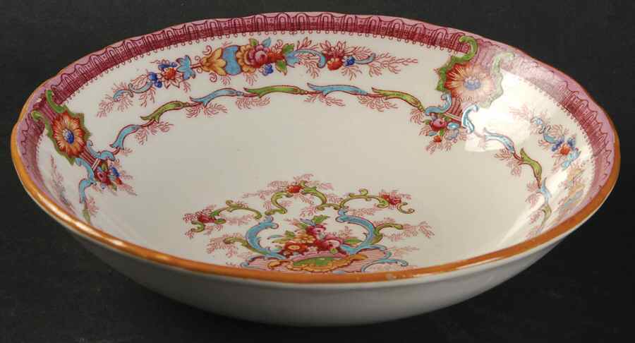 Souvenir Pink Coupe Cereal Bowl by Royal Cauldon-1