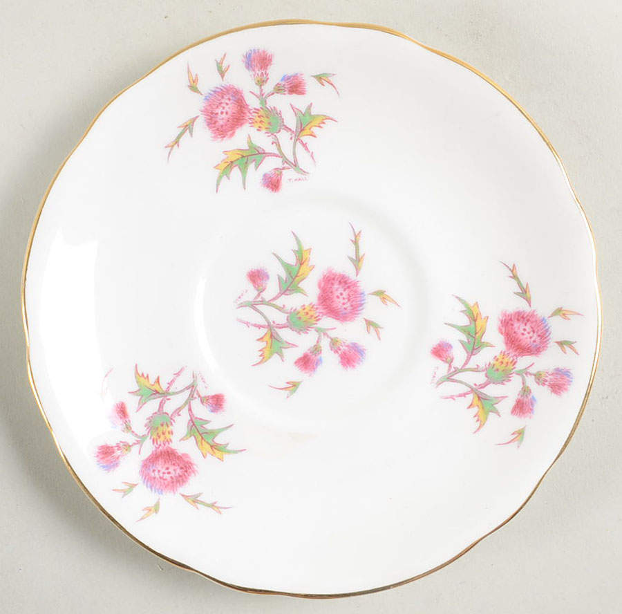 Thistle Saucer for Cream Soup Bowl by Royal Cauldon-1