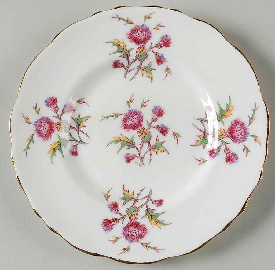 Thistle Bread & Butter Plate by Royal Cauldon-1