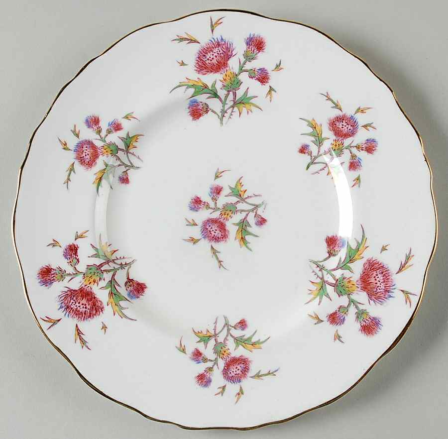 Thistle Salad Plate by Royal Cauldon-1