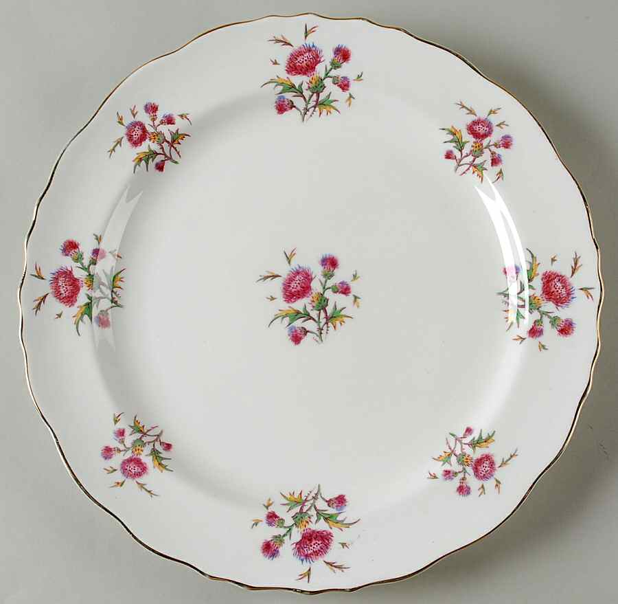 Thistle 12" Chop Plate (Round Platter) by Royal Cauldon-1
