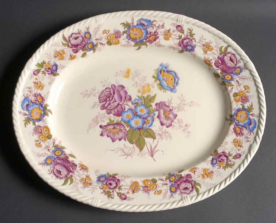 Trentham 15" Oval Serving Platter by Royal Cauldon-1