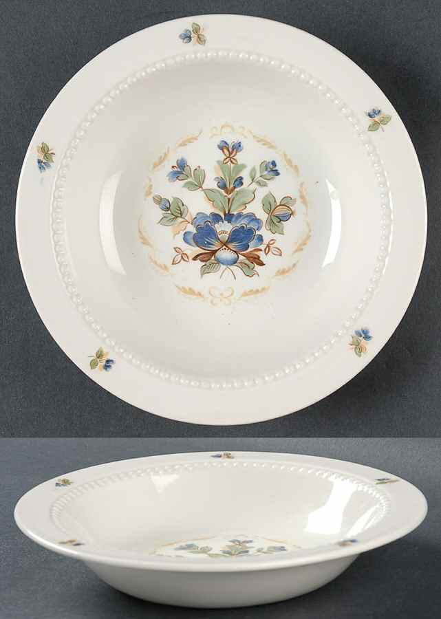 Truro Rim Cereal Bowl by Royal Cauldon-1