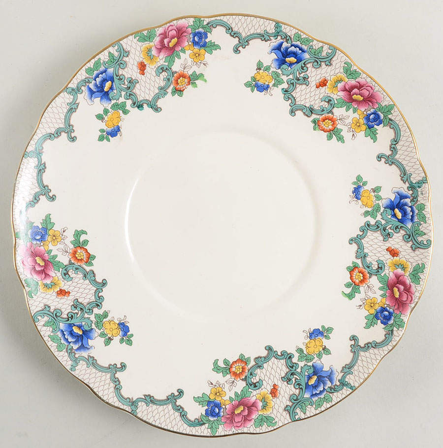 Victoria (Scalloped, Gold Trim) Underplate for Tureen by Royal Cauldon-1