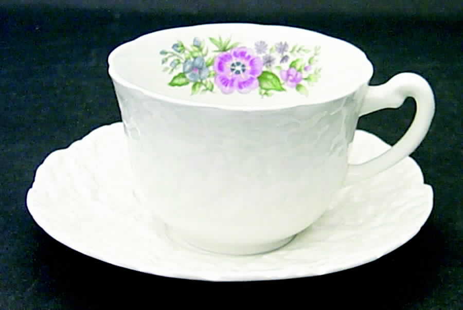 Woodstock Flat Cup & Saucer Set by Royal Cauldon-1