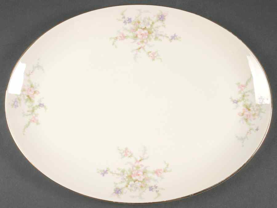 Appleblossom 14" Oval Serving Platter by Royal Devon-1