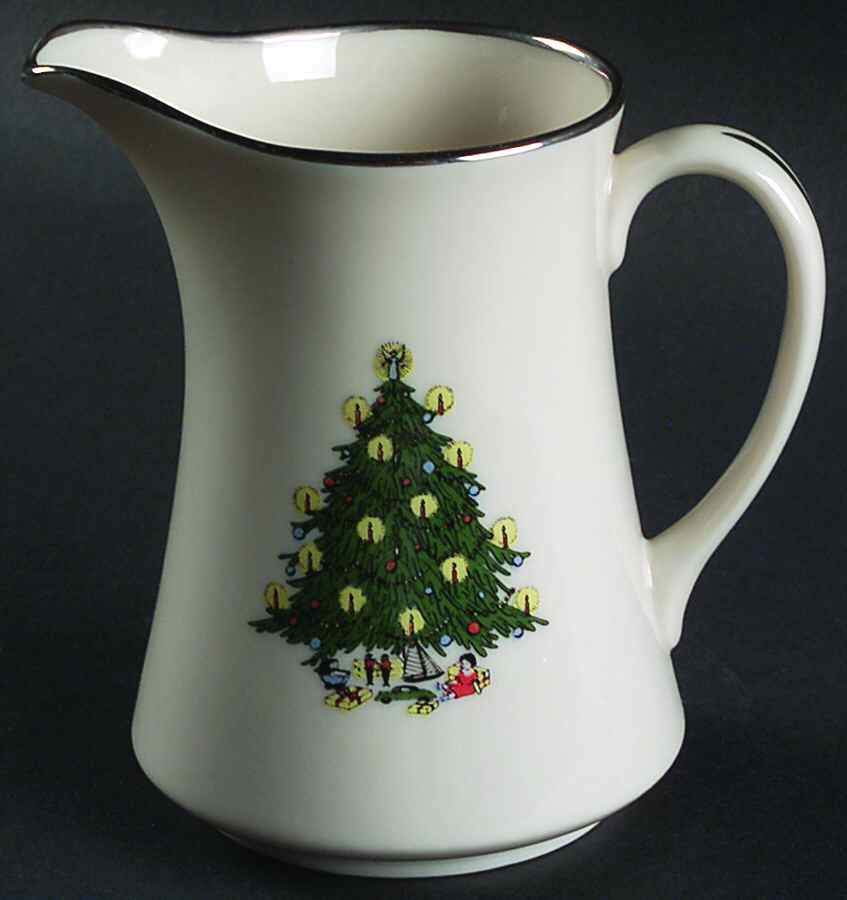 Christmas (Platinum Trim) Creamer by Royal Devon-1