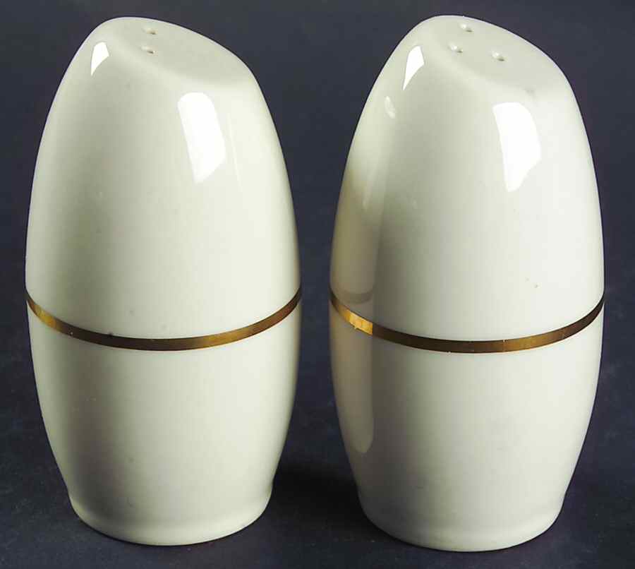 Simplicity Gold Salt & Pepper Set by Royal Devon-1