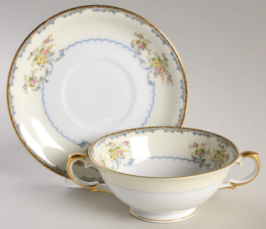 Adams Cream Soup Bowl & Saucer Set by Royal Embassy-1