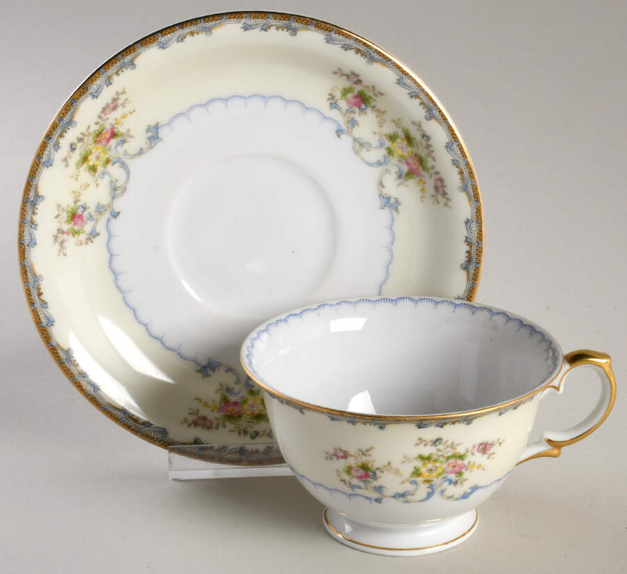 Adams Footed Cup & Saucer Set by Royal Embassy-1