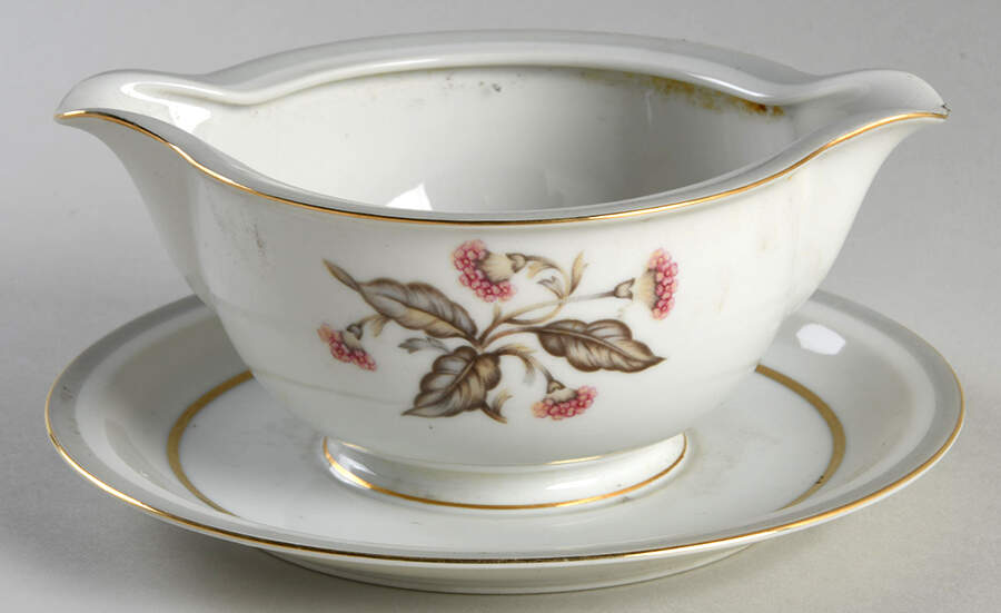 Ambassador Gravy Boat with Attached Underplate by Royal Embassy-1