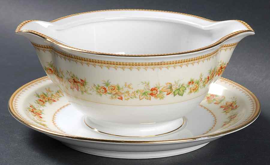 Bristol Gravy Boat with Attached Underplate by Royal Embassy-1