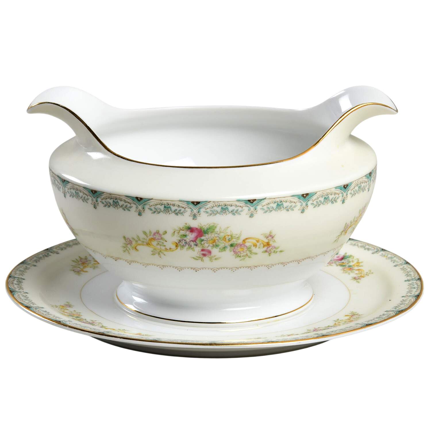 Dallas Gravy Boat with Attached Underplate by Royal Embassy-1