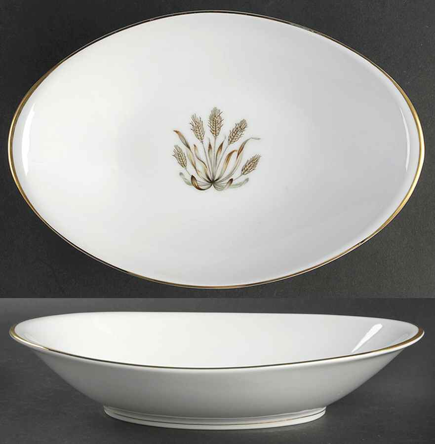 Golden Harvest 11" Oval Vegetable Bowl by Royal Embassy-1