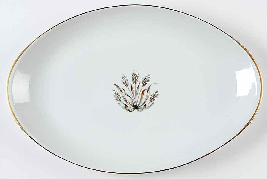 Golden Harvest 16" Oval Serving Platter by Royal Embassy-1