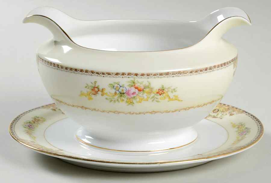 Jackson Gravy Boat with Attached Underplate by Royal Embassy-1