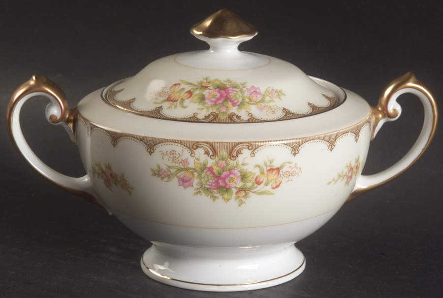 Lincoln Sugar Bowl & Lid by Royal Embassy-1