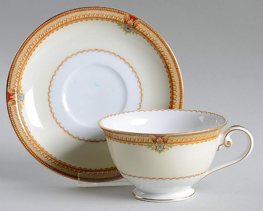 Macon Footed Cup & Saucer Set by Royal Embassy-1