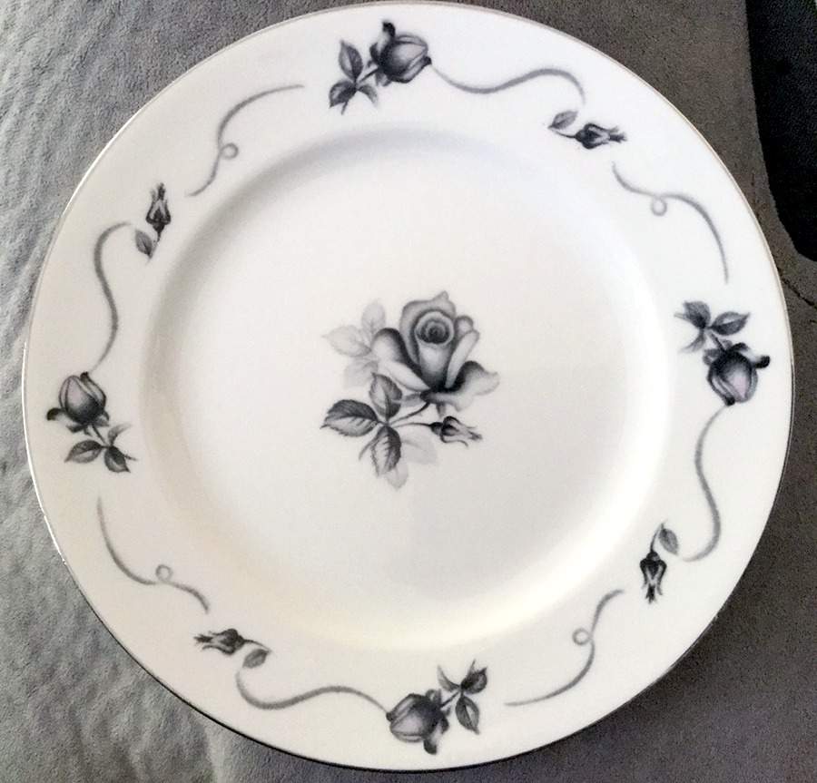 Midnight Rose Dinner Plate by Royal Embassy-1
