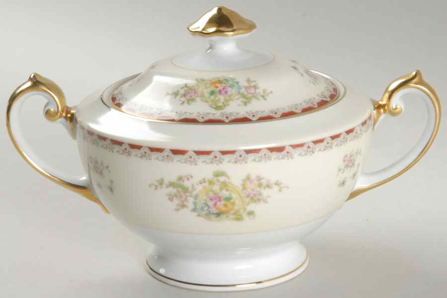 Oneida Sugar Bowl & Lid by Royal Embassy-1