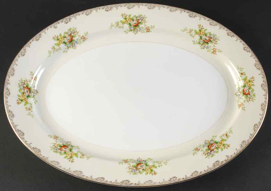 Portland 16" Oval Serving Platter by Royal Embassy-1
