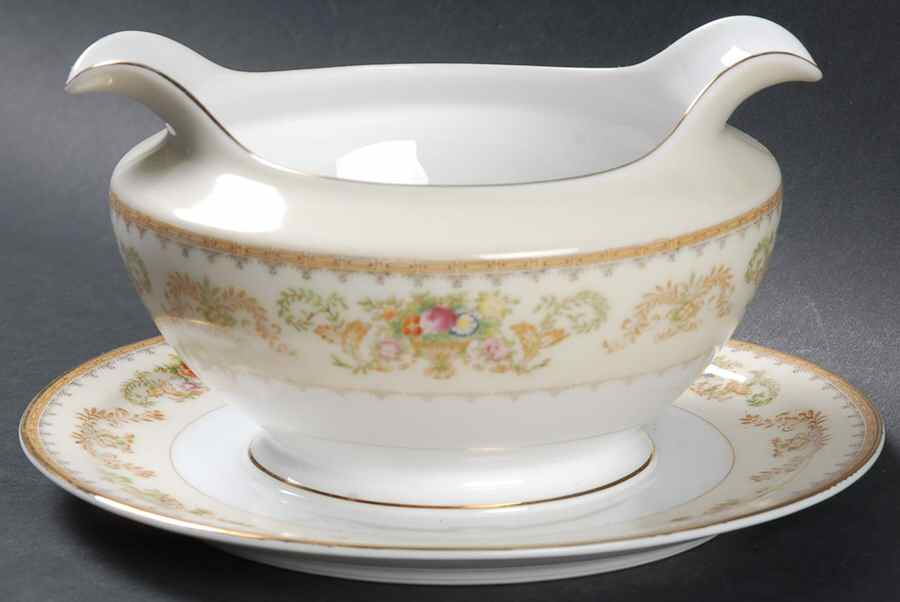 Pueblo Gravy Boat with Attached Underplate by Royal Embassy-1