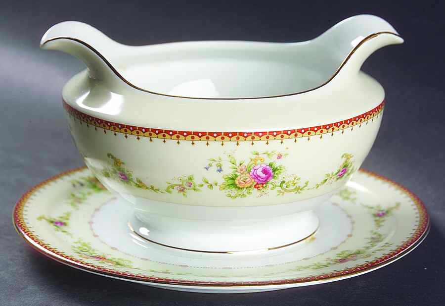 Racine Gravy Boat with Attached Underplate by Royal Embassy-1