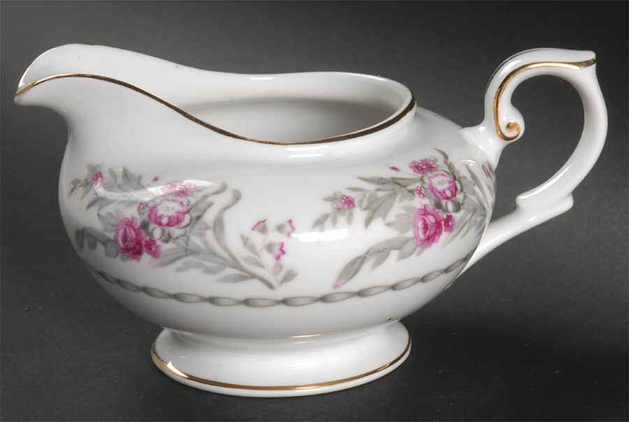 Saratoga (Red & Gray Flowers) Creamer by Royal Embassy-1