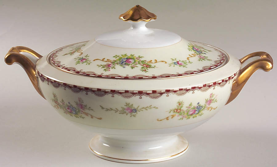 Saratoga (Multicolor Flowers) Round Covered Vegetable by Royal Embassy-1