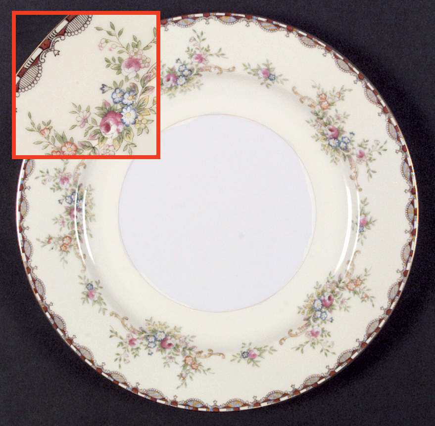 Saratoga (Multicolor Flowers) Dinner Plate by Royal Embassy-1
