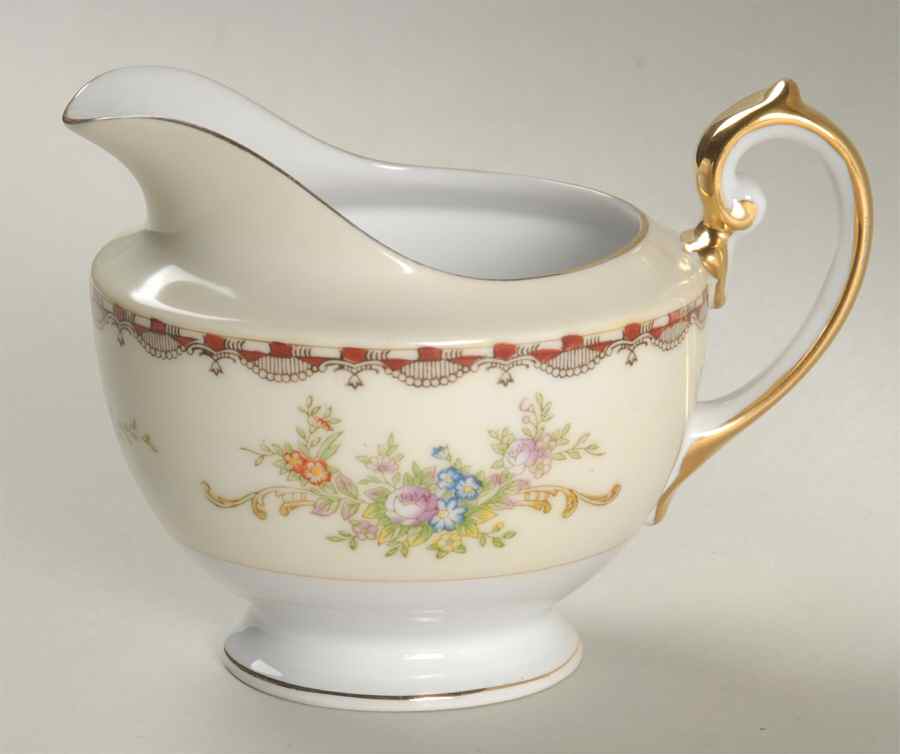 Saratoga (Multicolor Flowers) Creamer by Royal Embassy-1