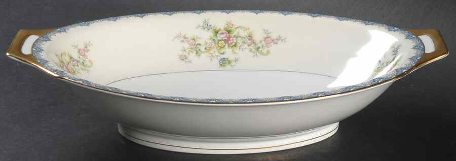Seneca Blue 11" Oval Vegetable Bowl by Royal Embassy-1