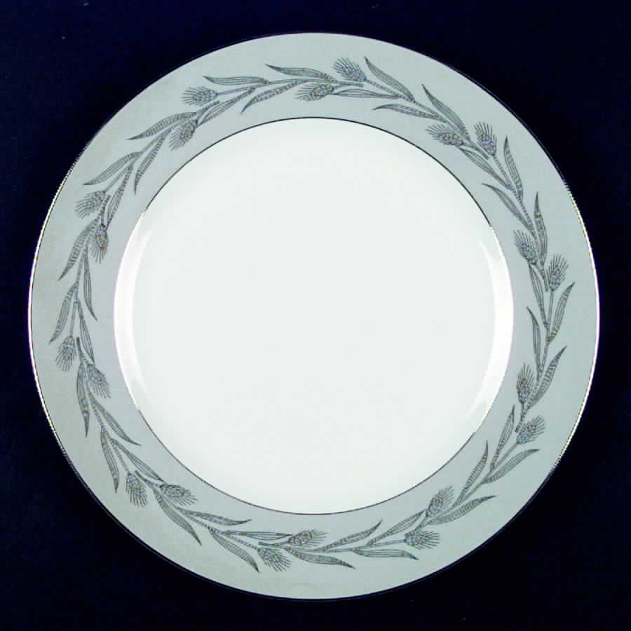 Silver Wheat Dinner Plate by Royal Embassy-1