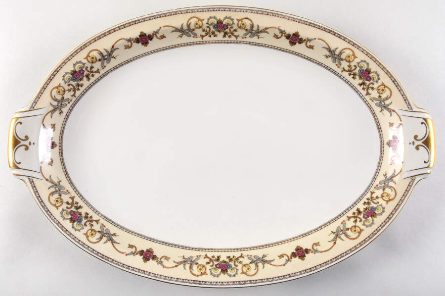 Wheeling (Japan) 18" Oval Serving Platter by Royal Embassy-1