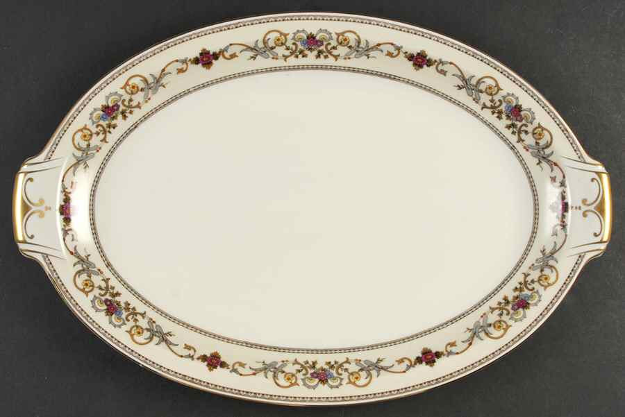 Wheeling (Japan) 17" Oval Serving Platter by Royal Embassy-1