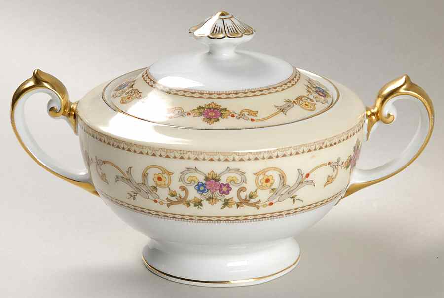 Wheeling (Japan) Sugar Bowl & Lid by Royal Embassy-1