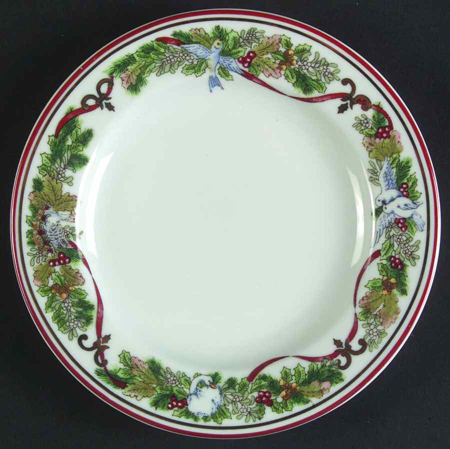 All The Days of Christmas Bread & Butter Plate by Royal Gallery-1