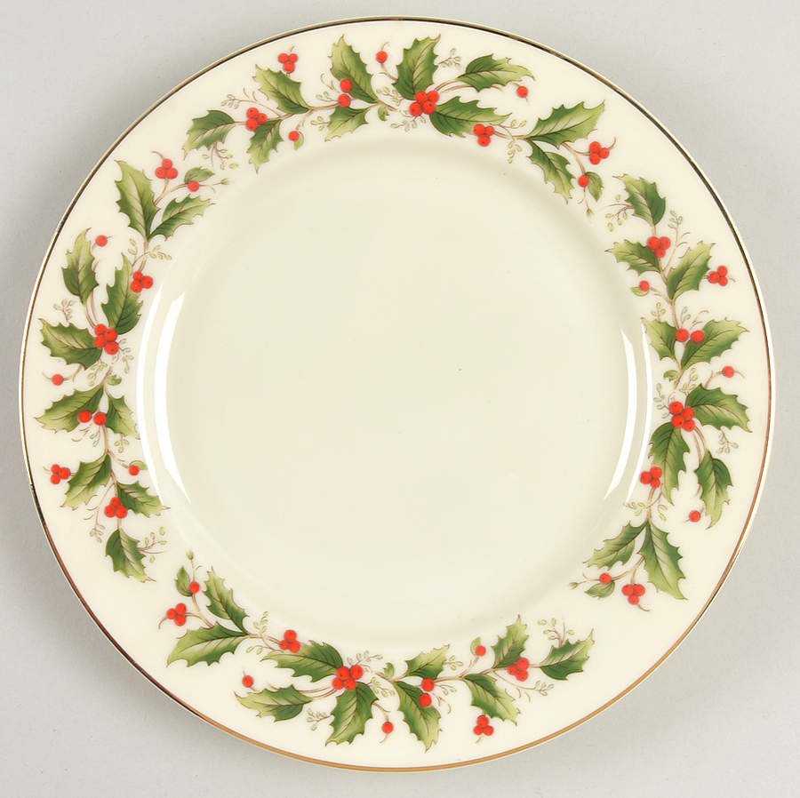 Holly Salad Plate by Royal Gallery-1