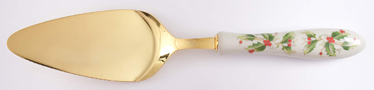 Holly Pie & Cake Server with Stainless Blade by Royal Gallery-1
